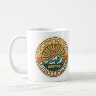 Caneca De Café Posso fazer todas as coisas por meio de Cristo Fil