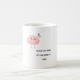 Caneca De Café Posso Ignorá-lo Duas Vezes – Presente de Citação S