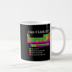 Caneca De Café Posso Lamber a Tabela Periódica Química Divertida