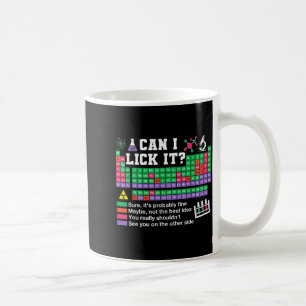Caneca De Café Posso lamber professor de tabela periódica técnico
