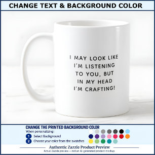 Caneca De Café Posso Parecer Estar Ouvindo 046 Arte Novidade