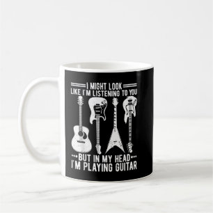 Caneca De Café Posso Parecer Que Estou Ouvindo Você Gui Vintage