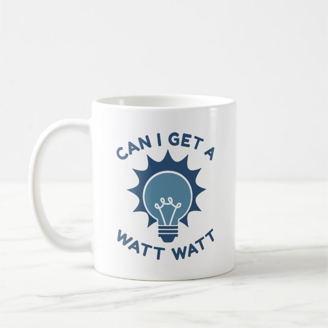 Caneca De Café Posso Ter Um Watt Watt? (Esquerda)