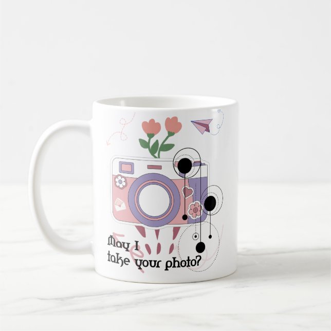Caneca De Café Posso tirar sua foto? (Esquerda)