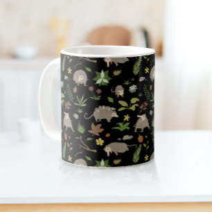 Caneca De Café Possui num Campo de Berry em Preto
