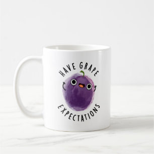 Caneca De Café Possuir Esperanças De Uvas Fruta Positiva Cuta