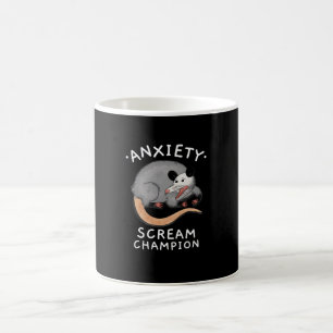 CANECA DE CAFÉ POSSUM ANSIEDADE GRITAR CHAMPION