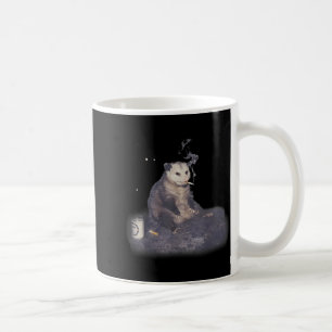 Caneca De Café Possum Cigarro Engraçado Possum Fumando Meme