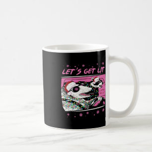 Caneca De Café Possum Guaxinim Divertido Vamos Pôr na Rua o Lixo 