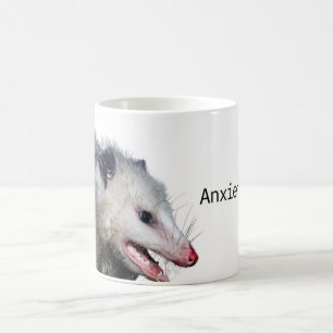 Caneca De Café Possum Life - Ansiedade