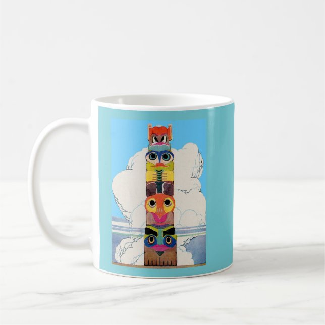 Caneca De Café poste totêmico dos anos 20 (Esquerda)