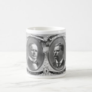 Caneca De Café Poster da eleição de McKinley e de Roosevelt