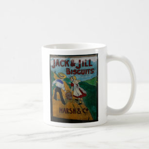Caneca De Café Poster da propaganda do vintage dos biscoitos de