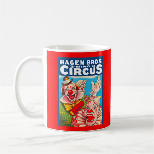 Caneca De Café poster de 1950 Hagen Brothers Circus