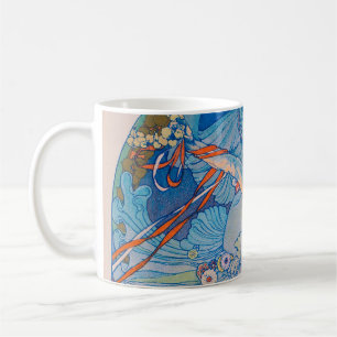 Caneca De Café Poster de Alphonse Mucha para o Festival de Sokol 