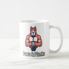 Caneca De Café Pôster de condicionamento físico canino muscular P