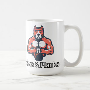 Caneca De Café Pôster de condicionamento físico canino muscular P