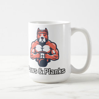 Caneca De Café Pôster de condicionamento físico canino muscular P