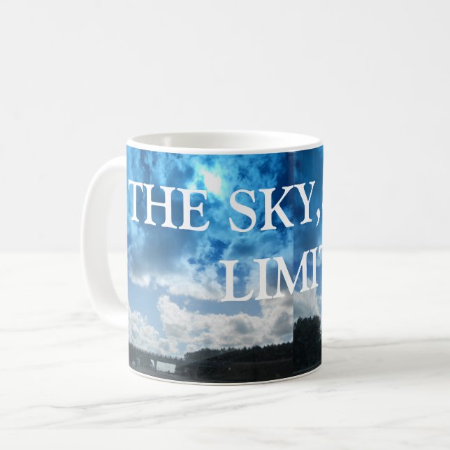 Caneca De Café Poster de um céu de Londres (Frente Esquerda)