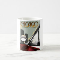 Poster de viagens automático da cidade de Chicago
