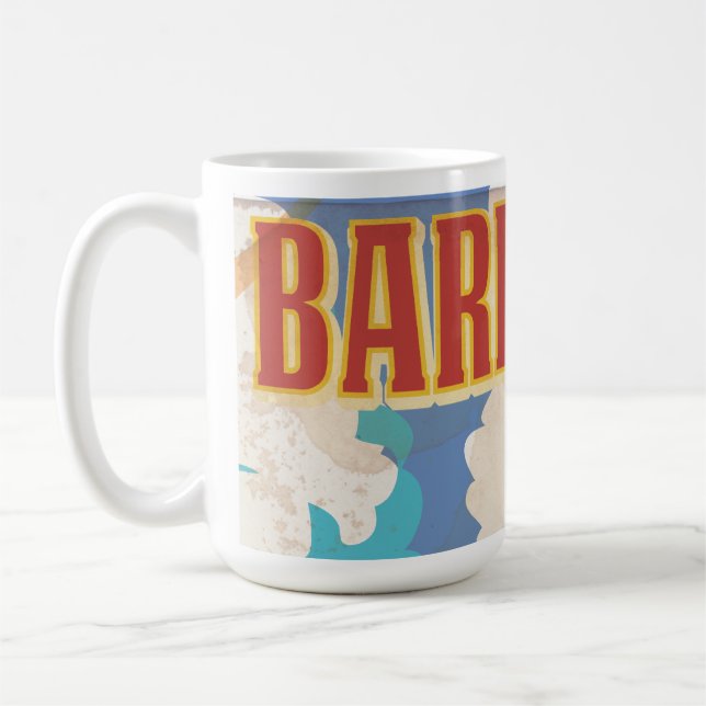 Caneca De Café Poster de viagens Barbados (Esquerda)
