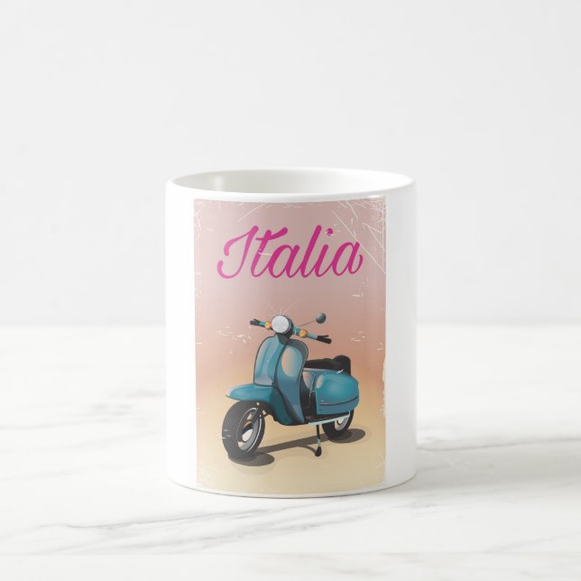 Caneca De Café Poster de viagens Patinete Italia (Centro)