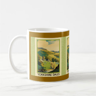 Caneca De Café Poster de viagens Yorkshire Dales