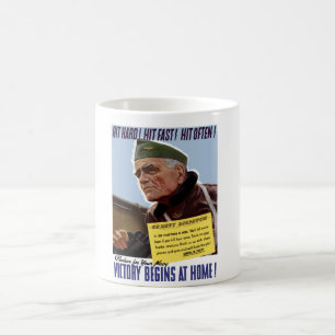Caneca De Café Poster de WW2 Bull Halsey