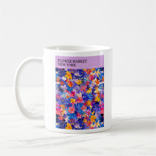 Caneca De Café Poster do Mercado Flor de Nova Iorque