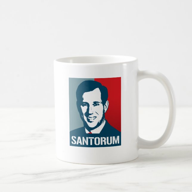 CANECA DE CAFÉ POSTER DO RICK SANTORUM (Direita)