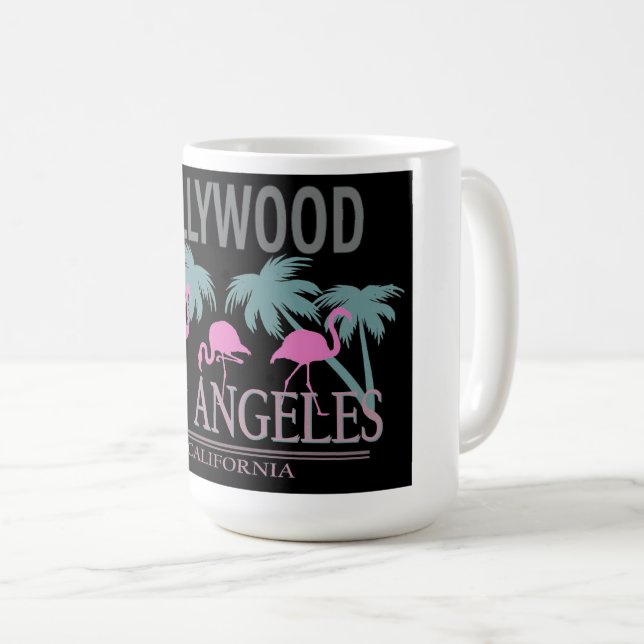 Caneca De Café Poster Hollywood Blvd. Coffee Mug (Frente Esquerda)