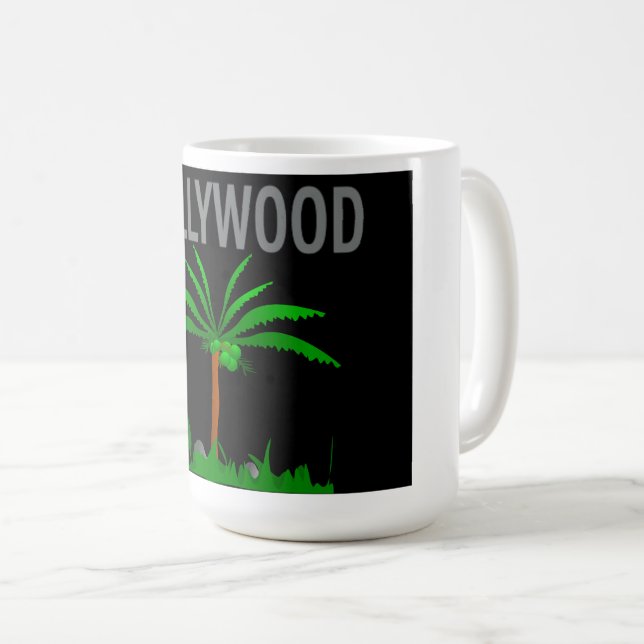 Caneca De Café Poster Hollywood Blvd. Coffee Mug (Frente Esquerda)