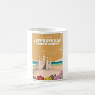 Caneca De Café poster viagens vintage da África do Sul de Jeffre