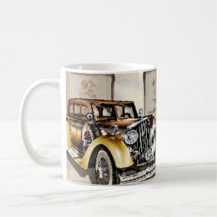 Caneca De Café Poster vintage de Paris. vintage, poster, paris, v