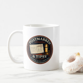 Caneca de Café Postmarked & Tipsy