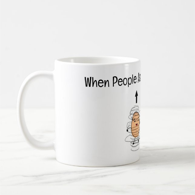 Caneca De Café Potato Spin Mugg: Physics, Quantum Spin (Esquerda)