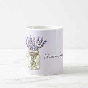 Caneca De Café Pote de Flores de Lavanda Provença, França