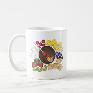 Caneca De Café Pote de Fondue de Chocolate Fruta de de Comida de