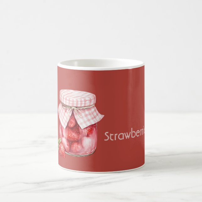 Caneca De Café Pote de Morangos Frutas Vermelhas (Centro)