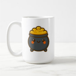Caneca De Café Pote Kawaii do Dourado