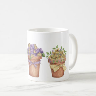 Caneca De Café Potes de flores