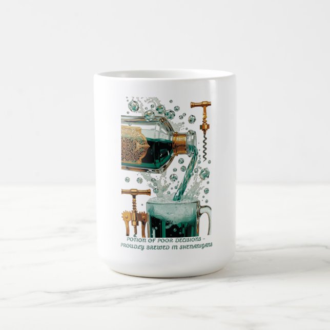 Caneca De Café Potion of Poor Decisions Bottle Graphic Tee (Centro)