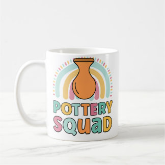 Caneca De Café Pottery Squad Funny Matching For Girls Pottery