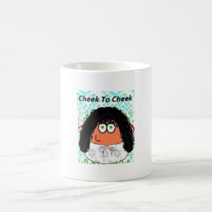 Caneca De Café Pou_Cheek To Cheek