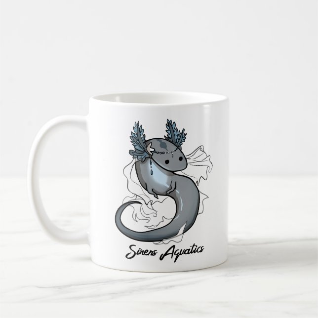 Caneca De Café Pouca salamandra aquática da sirene (Esquerda)