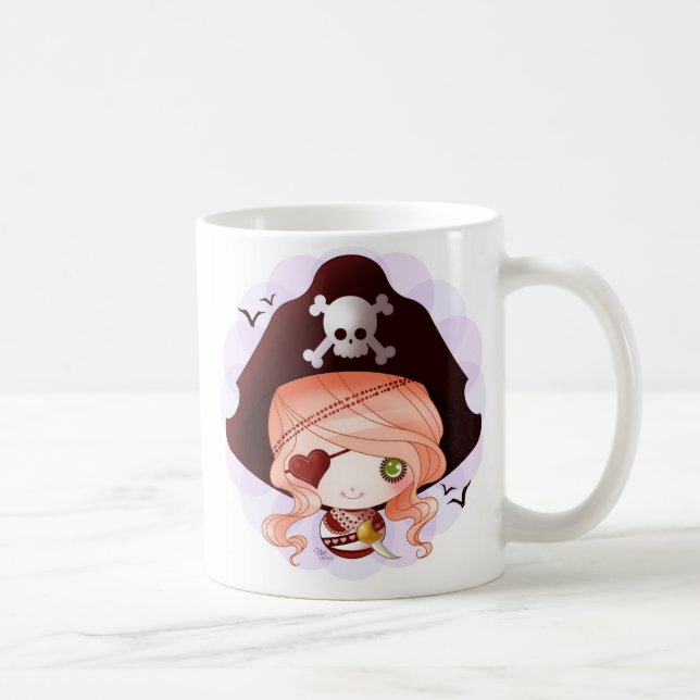 Caneca De Café Pouco pirata de Dollie (Direita)