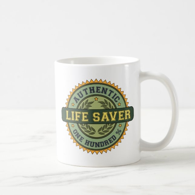 Caneca De Café Poupança de vida autêntica (Direita)