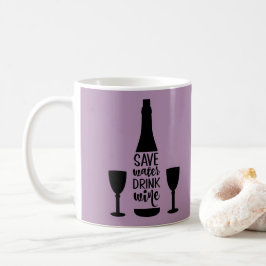 Caneca De Café Poupe Água Bebida Vinho Preto Garrafa Dois Óculos