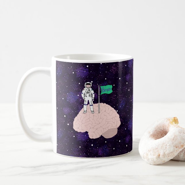 Caneca De Café Pouso do Cérebro (Com Donut)