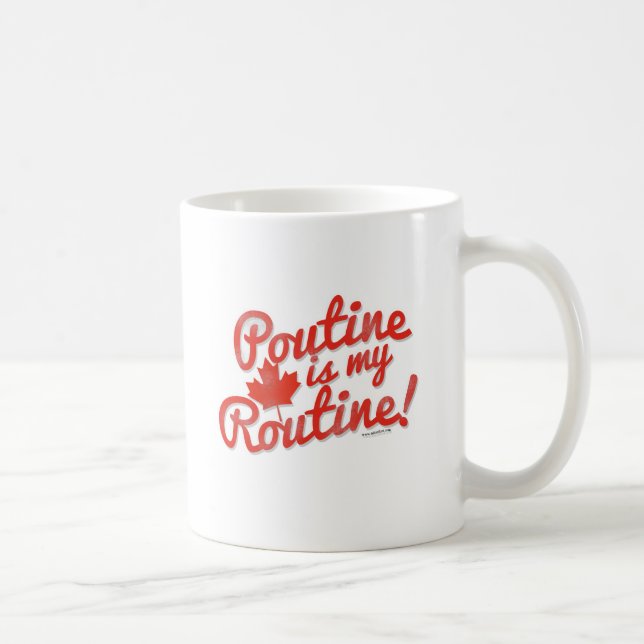 Caneca De Café Poutine é minha rotina (Direita)